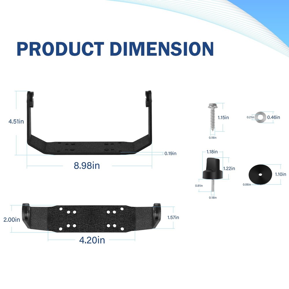 Bzumperyz 7401491 Gimbal Bracket Mounting Bracket with Knobs Mounting Screws ...