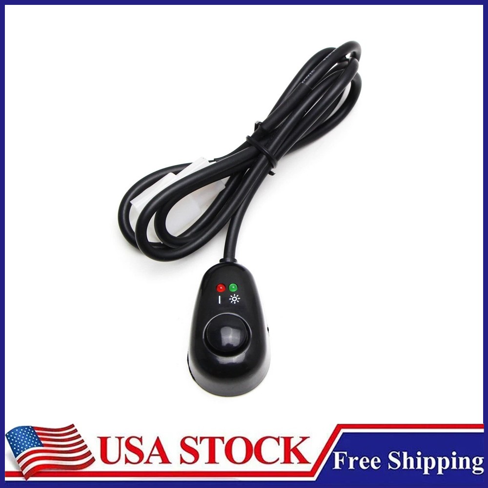 Water Drop Shape 12V Push Button Switch With Red/Green LED Indicator Lights US