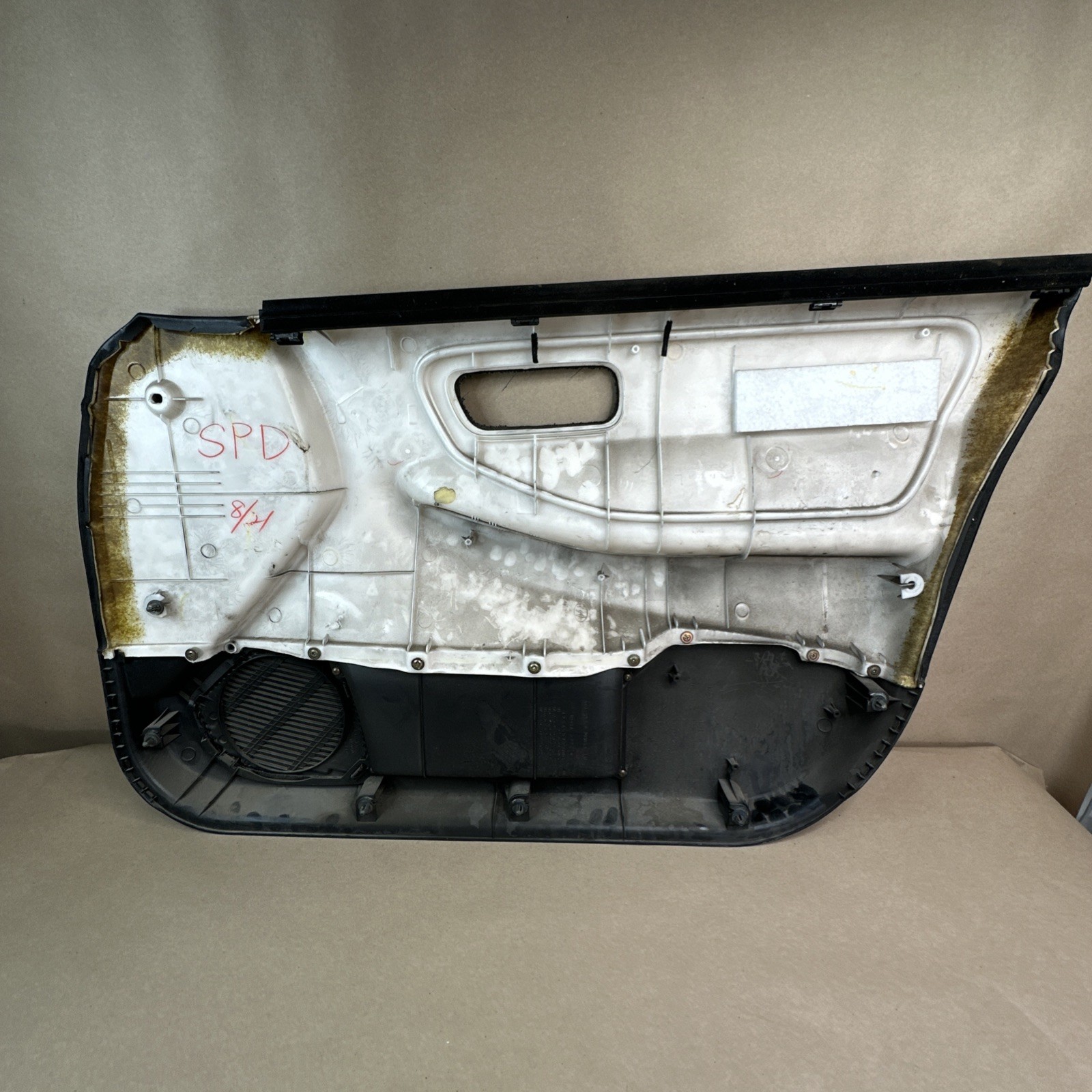 94-01 Acura Integra 4D Driver Left Door Panel Card Black Vinyl Leather OEM