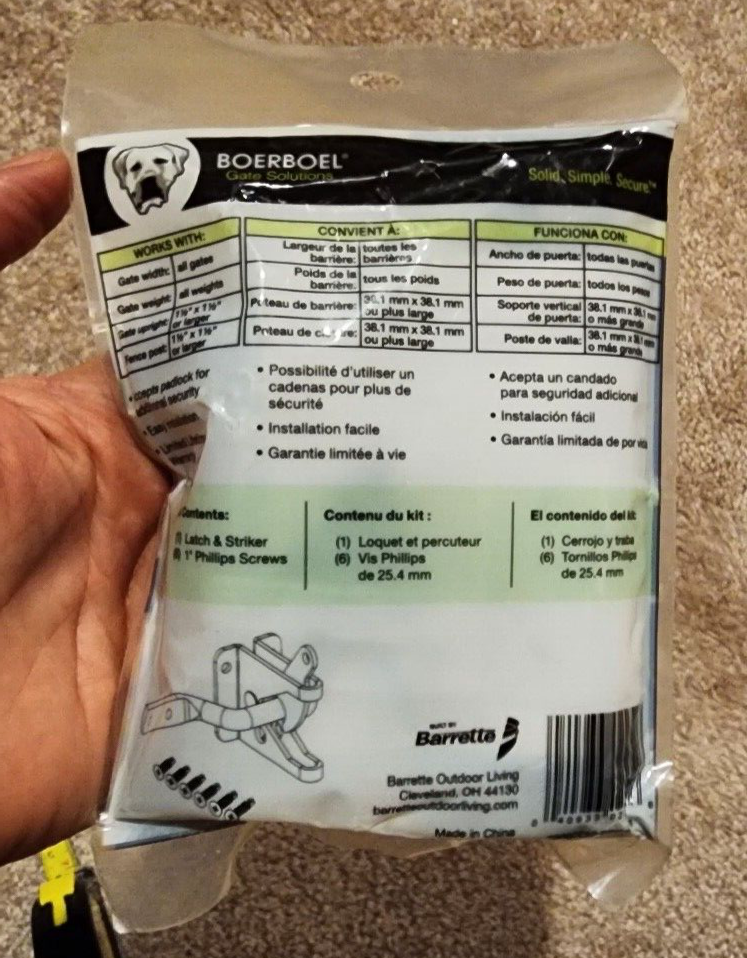 BOERBOL GATE SOLUHTIONS ,GRAVITY LATCH