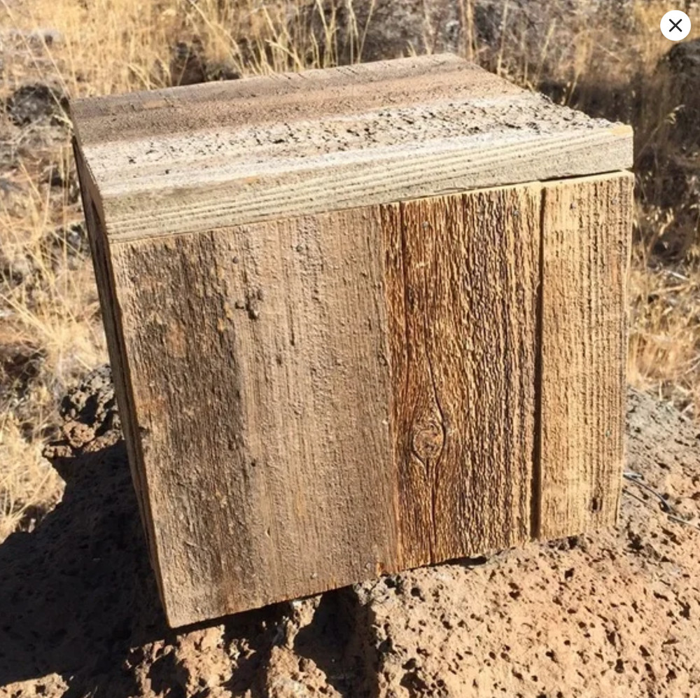 Handmade Rustic Barn Wood Birdhouse Nesting Box 8 x 8
