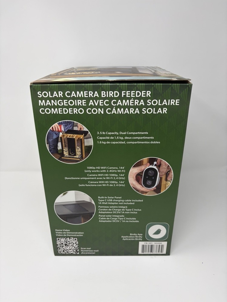 Evergreen Solar Smart Bird Feeder NEW