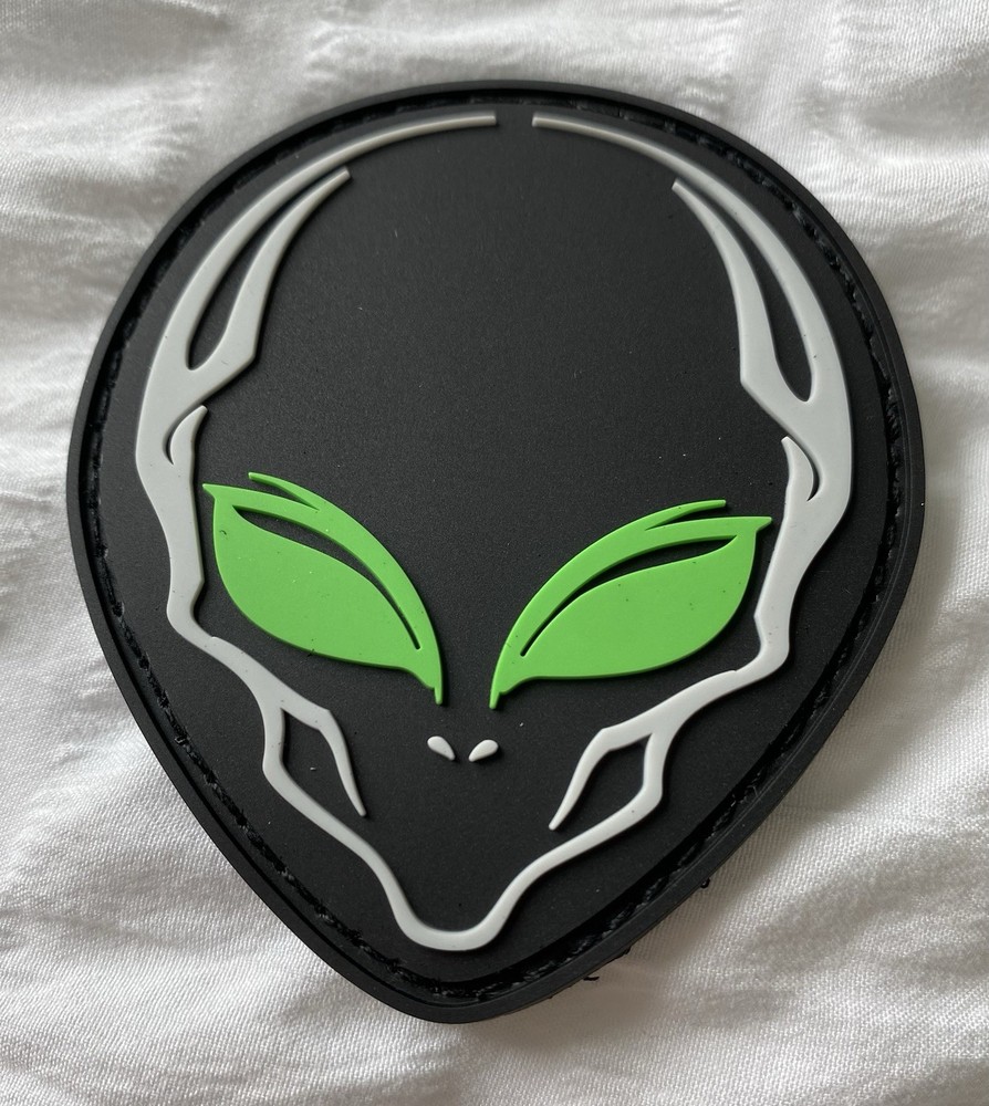 NRA💥 Show 2026 Alien Gear “Alien Head” PVC Morale Patch, Hook & Loop, NEW!