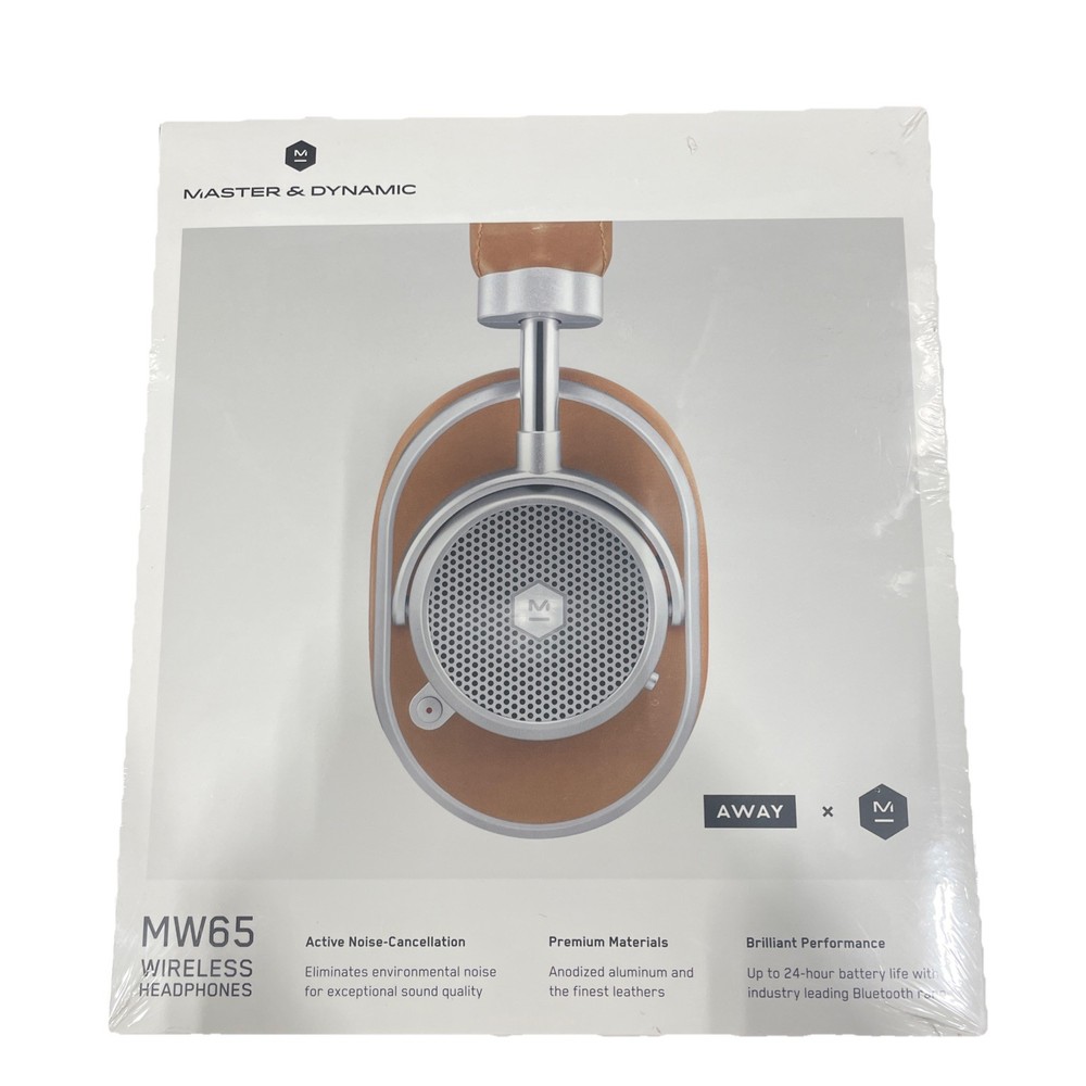 Master & Dynamic MW65 Wireless Bluetooth ANC Headphones - With Bag/Extra Chords