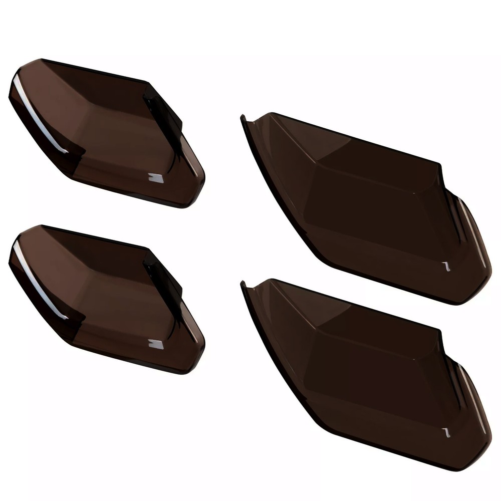 Rear Tail Light Blackout Lens Kit For Chevy Corvette C7 2014-2019 Smoked Acrylic