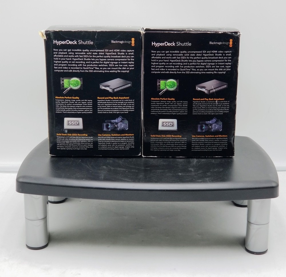 LOT OF (2) Blackmagic Design HyperDeck Shuttle 2 - Model HYPERD/PT2