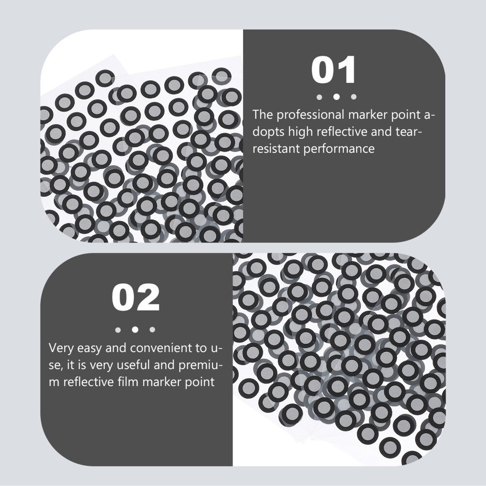 5 Sheets 3D Scanner Marking Point Scanning Reference Marker Film Marking Points
