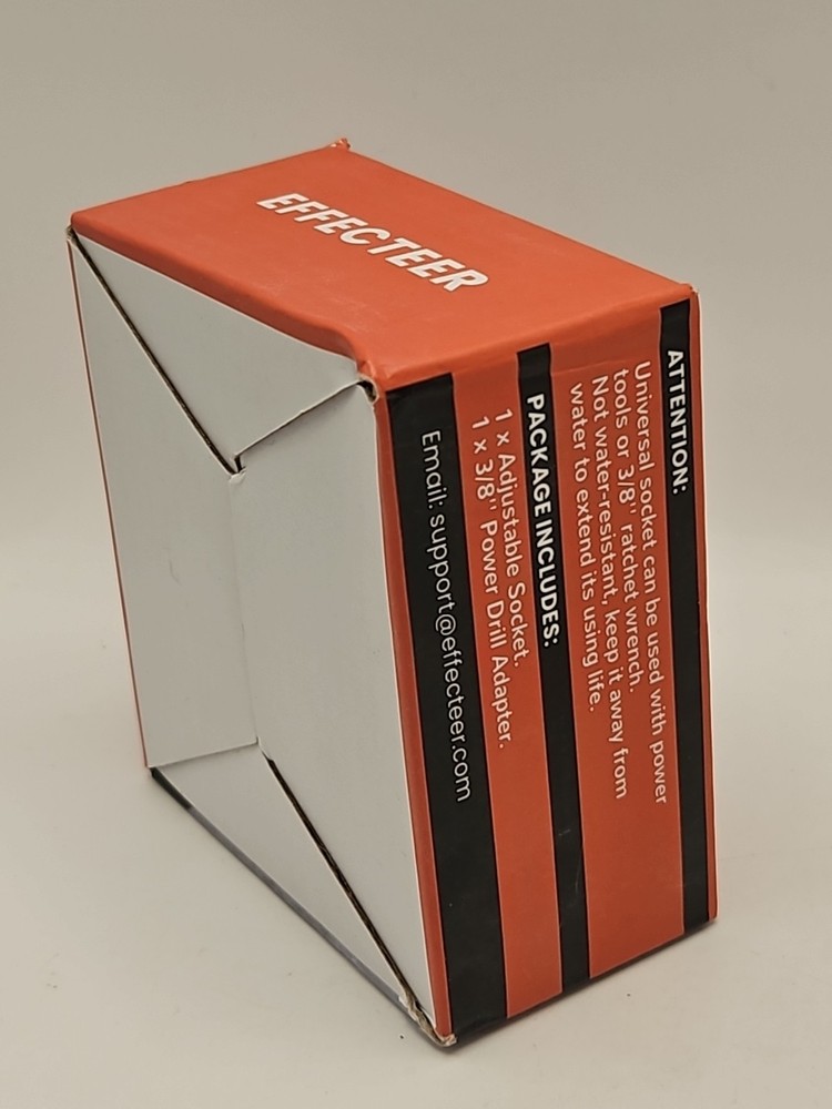 10-19mm Effecteer Adjustable Socket Tool Multifunction Wrench Sleeve Adapter Kit