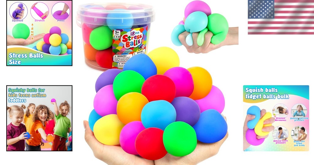 Hand Therapy Squeeze Balls 18 Pack