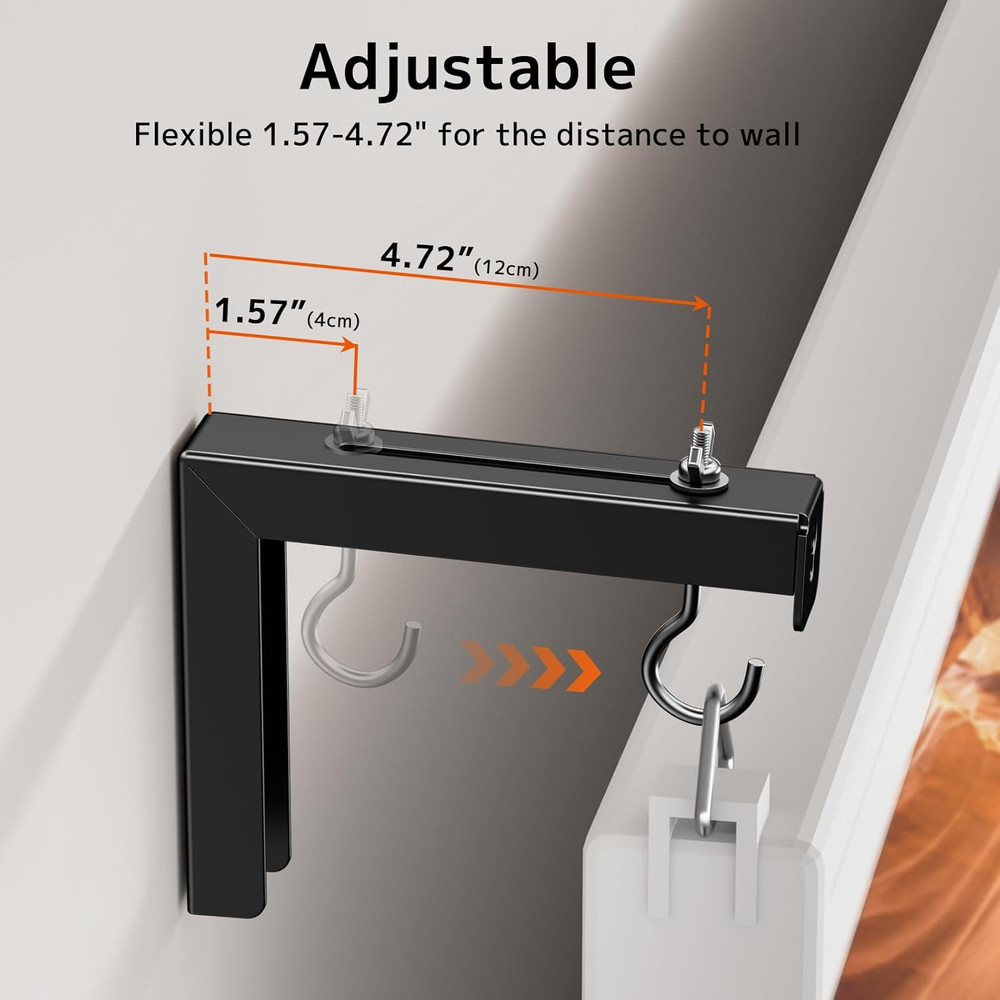 Universal Projector Screen Ceiling Mount L-Brackets, Wall Hanging Mount 6 inc...