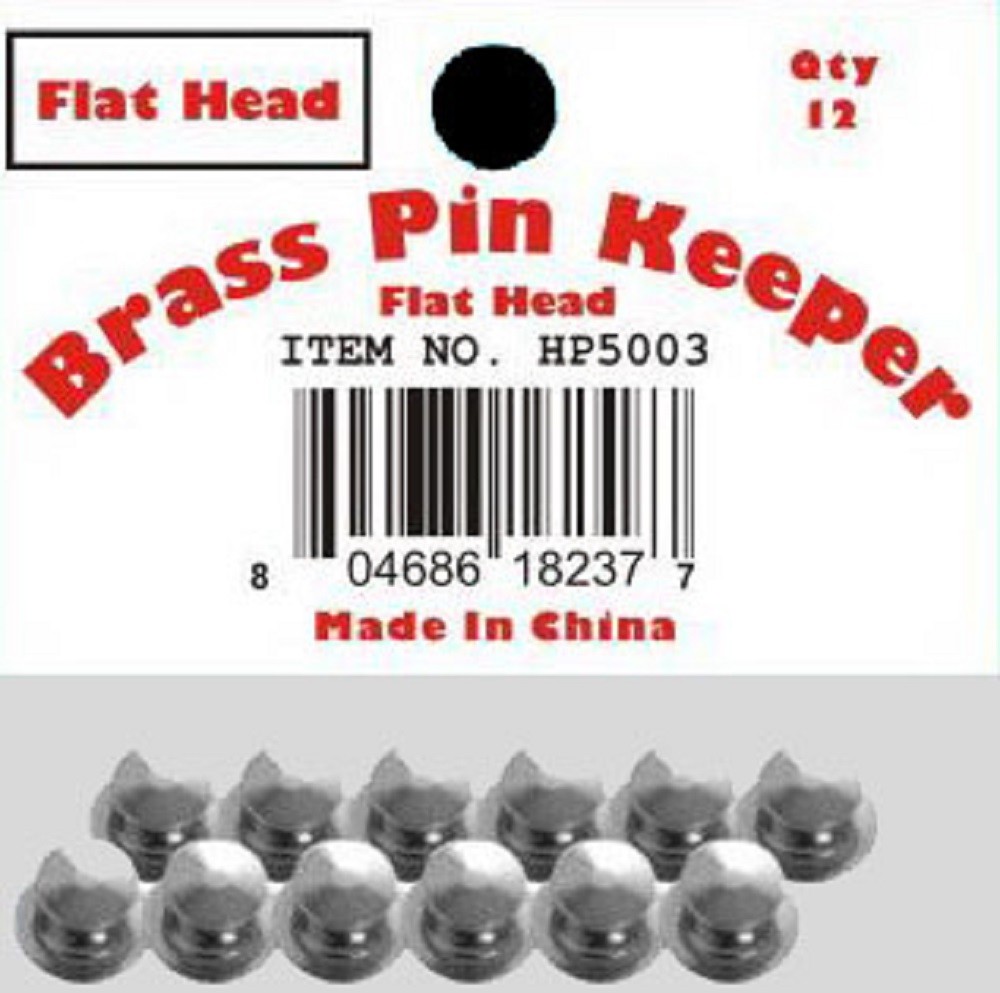 ( 48 Pieces ) Pin Keepers backs Locks Locking (Flat Head Silver)