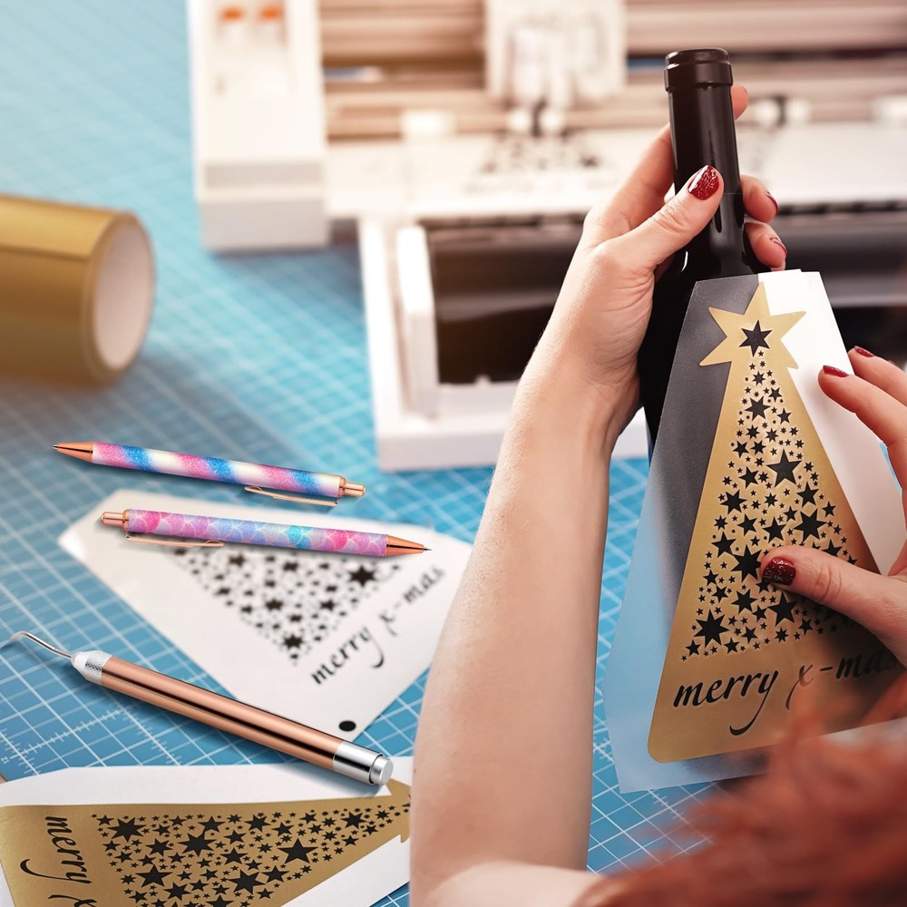 10 Pcs Weeding Tools for Vinyl Kit Includes 1 LED Weeding Tools with Light fo...