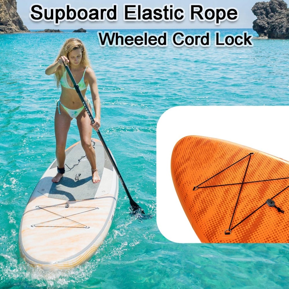 12 PCS Plastic Wheeled Cord Locks for Drawstring,Bungee E Collar Strap Lock R...