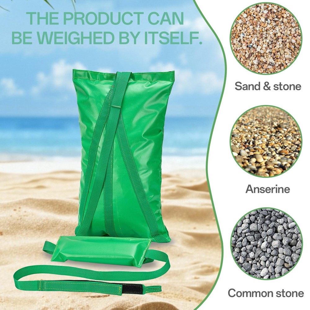 Compact Pool Float Anchor Bag, 2-in-1 Sand Anchor with Integrated Float Ancho...