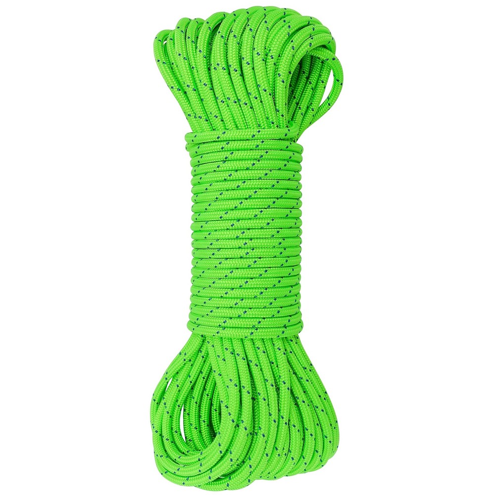 6mm Accessory Cord Rope Double Braid CE/UIAA (Green, 20ft)