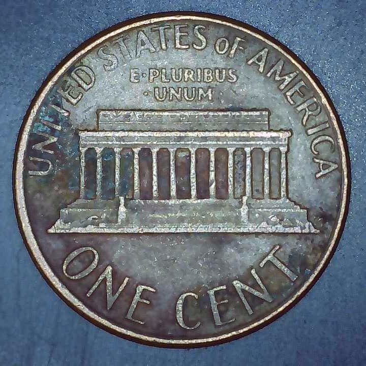 1978 D Lincoln Penny error filled mintmark