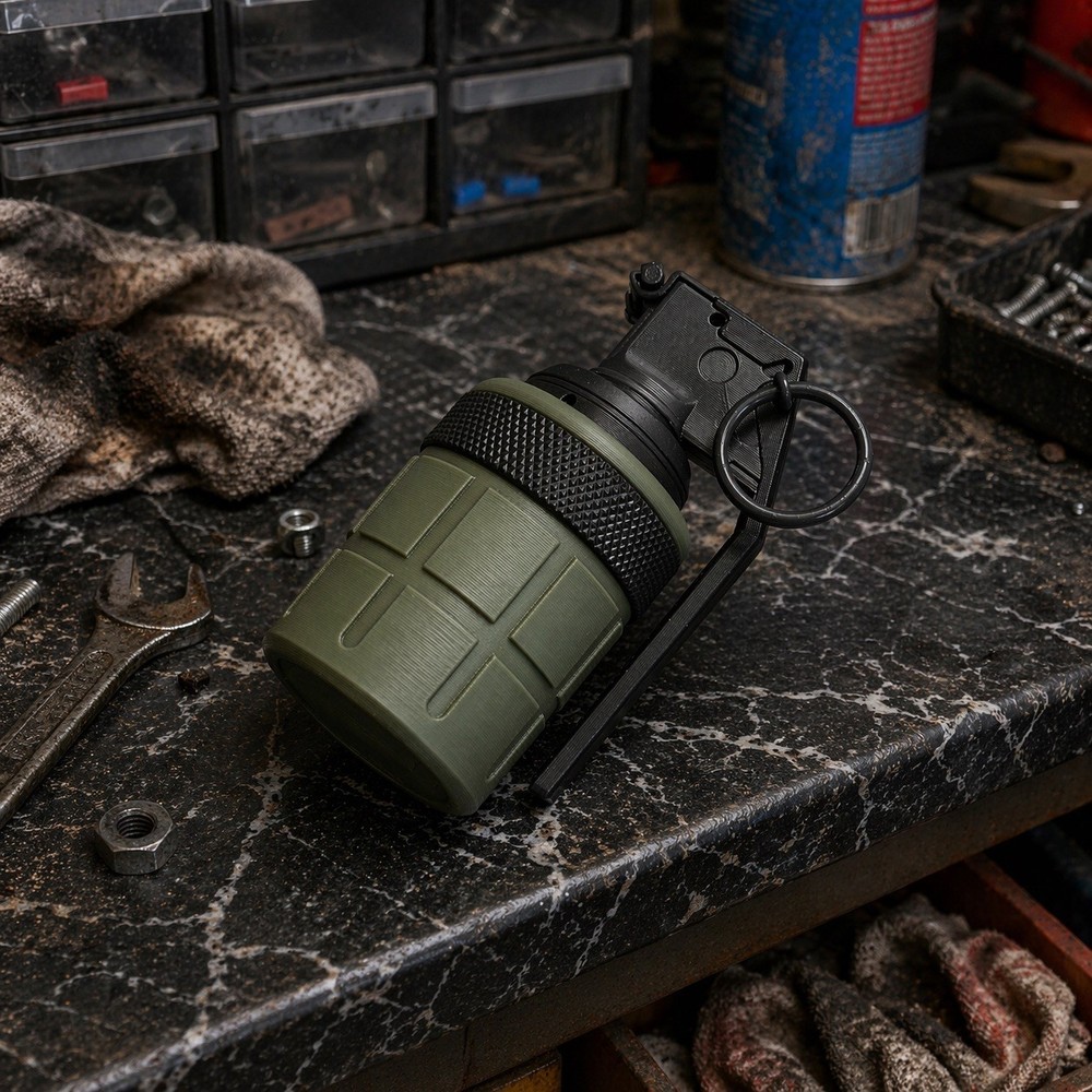 3d-Printed Full-Size Grenade - Resident Evil Requiem prop replica