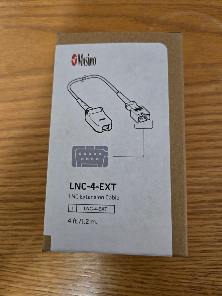 Masimo LNC-4-EXT LNC Extension Cable 4ft NIB