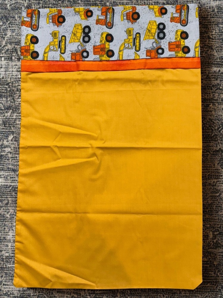 Youth Handmade Construction Zone PILLOWCASE