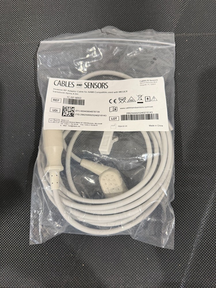 INVASIVE BP ADAPTOR CABLE REF IC-6P-MXO NEW