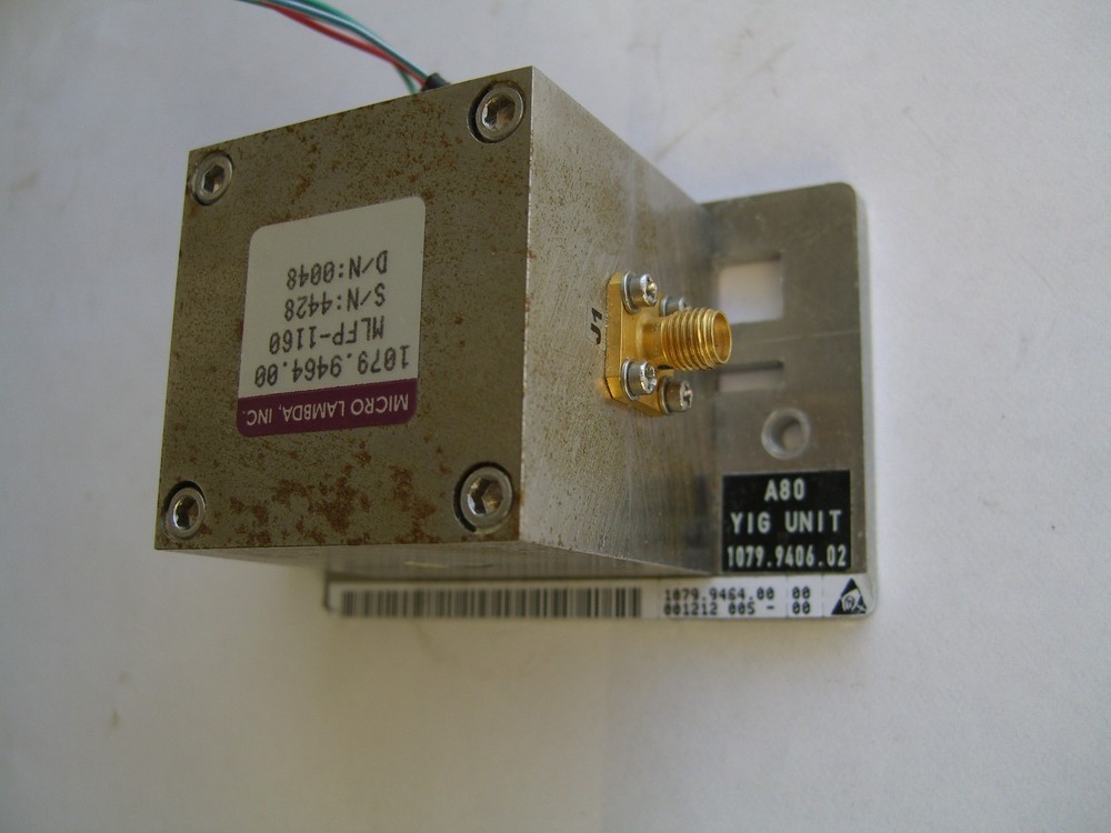 YIG FILTER 7-26.5 GHz FOR ROHDE FSEM SPECTRUM ANALYZER, MICRO LAMBDA