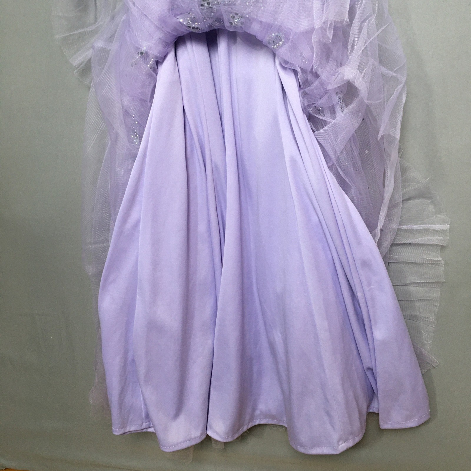 Fantastic Finds Gown Girls Size 2 Lavender Rhinestone Embellished Pageant Dress