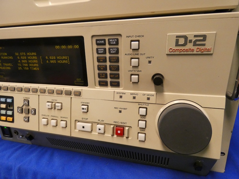 BTS DCR-18N D-2 Composite Digital Widemouth D2 Machine Sony DVR-18