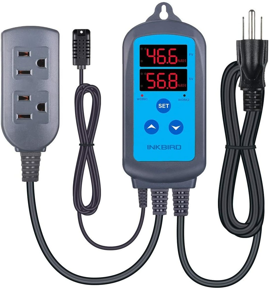 Inkbird Digital Temperature Controller + Smart Humidistat Hydroponics Seedling