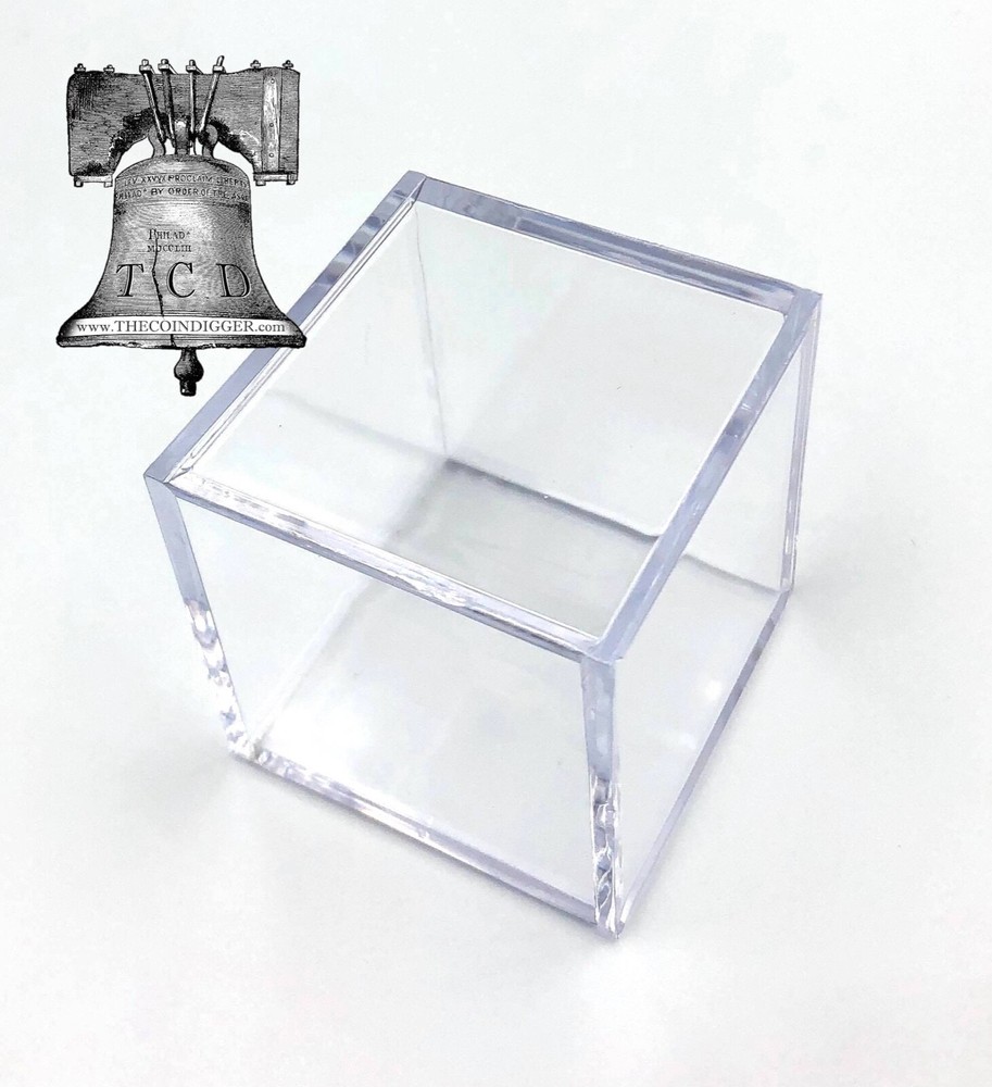 2 Golf Ball Holder Display Square Storage Case BCW 2x2x2 Stackable Cube Stand