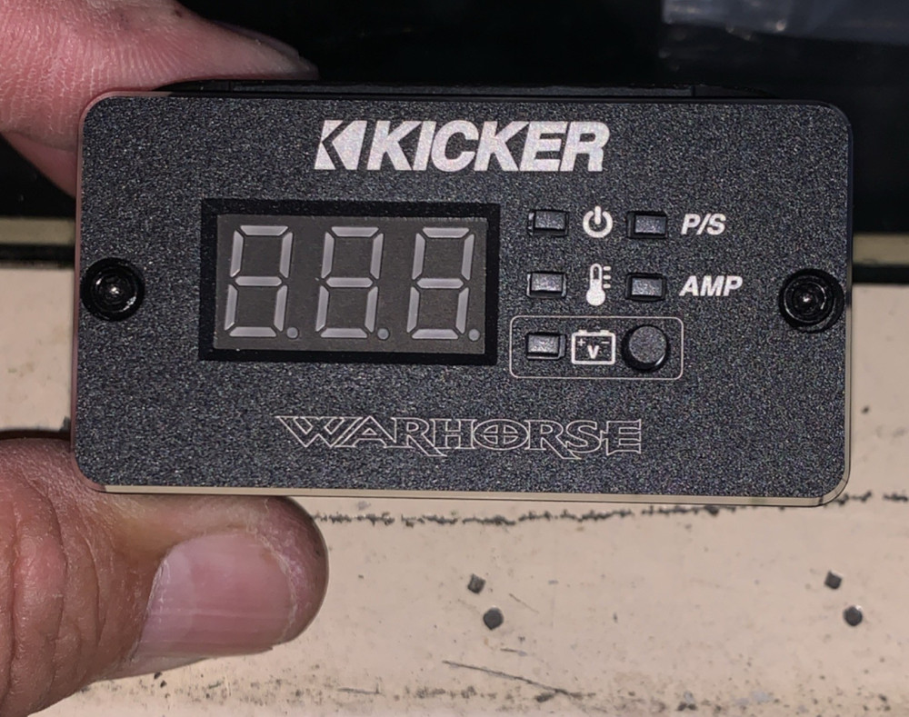 KICKER Warhorse Remote Display Control Module for Car Audio Amplifier