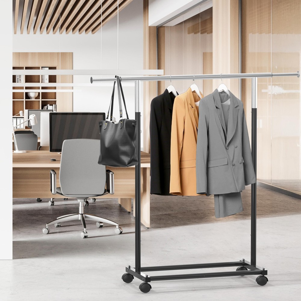 Standard Rod Garment Rack, Black