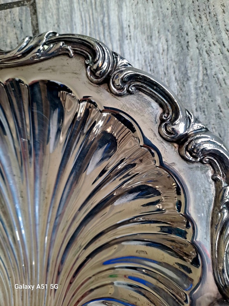 LATE 1800S SILVER PLATED FRUIT CANDY DISH