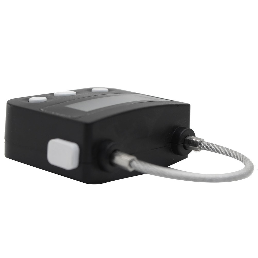 Metal Timer Lock USB LCD Display Multi-Function Timer Padlock Black K4E65243