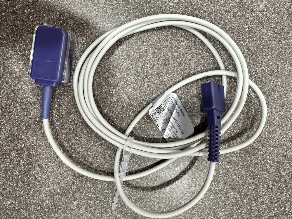 REUSABLE SP02 ADAPTER CABLE, NELLCOR COMPATIBLE (DEC-8) 4 FEET