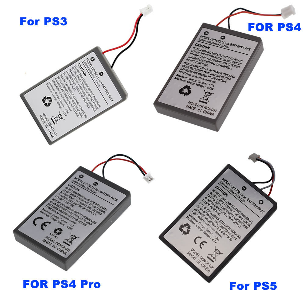 Li-ion Battery Replacement for Sony PS3 / PS4 / PS4 Pro/ PS5 Wireless Controller