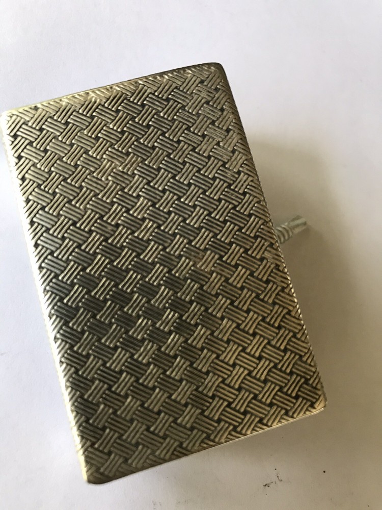 Russian Silver 84 Match Striker Box. marked 1874