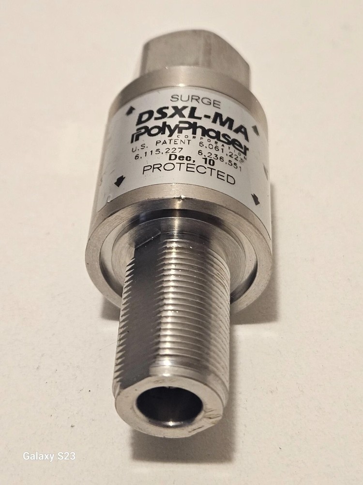 POLYPHASER DSXL-MA BULKHEAD RF LIGHTNING SURGE ARRESTOR / SUPPRESSOR -PAIR