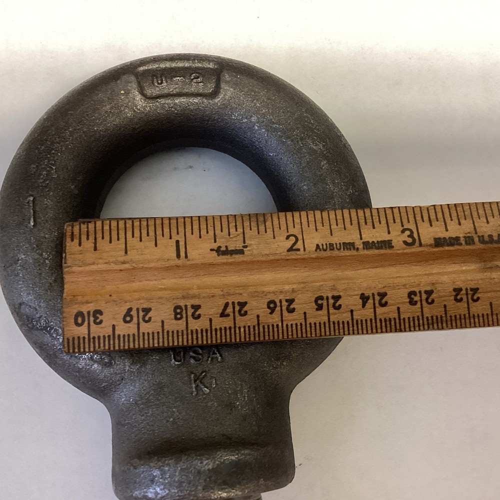 #1 Lifting Eye Bolt 1- U-2 Threaded Replacement Unit 2” Dia (LPW129M)