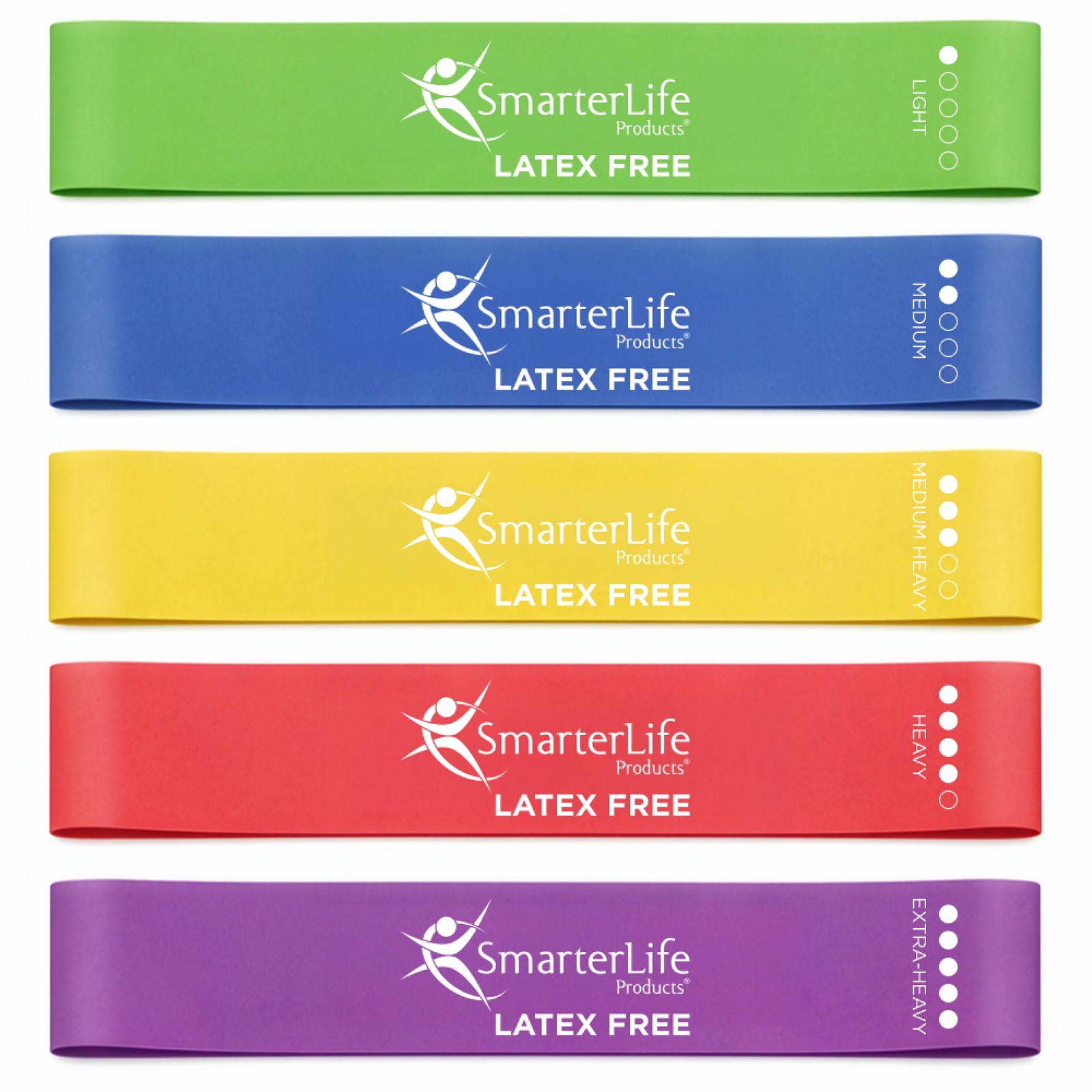 SmarterLife Resistance Bands for Working Out, Latex-Free Exercise Bands for W...