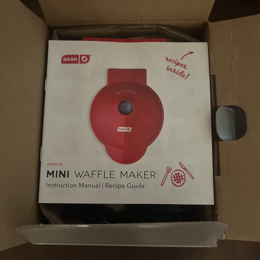 Dash mini waffle maker Bronze New In Box