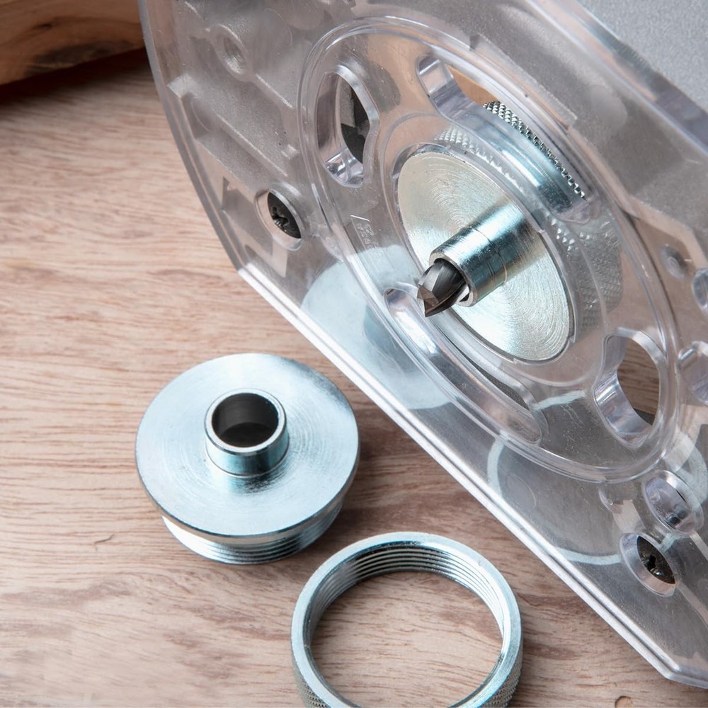 POWERTEC 72092 Solid Router Template Bushing Guides and Centering Pin