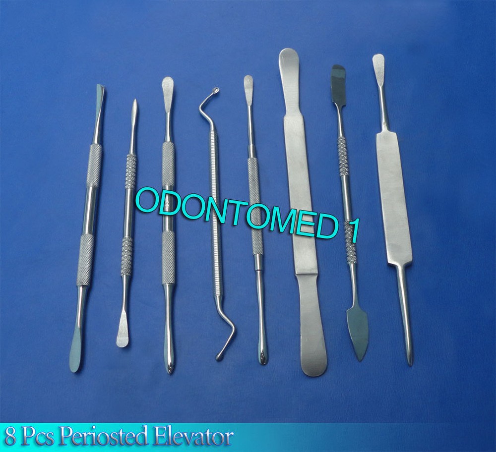 2 Sets Of 8 Periosteal Dental Tooth Elevators Instruments