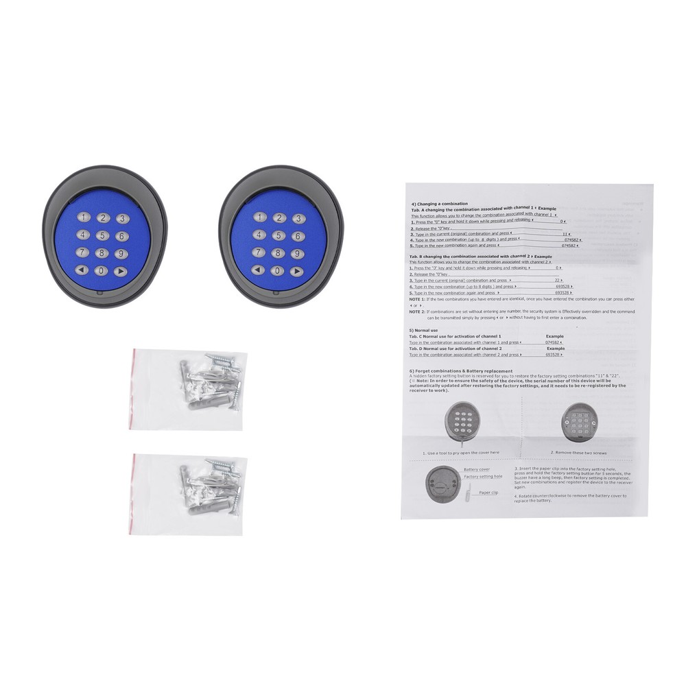 2500lbs Electric Automatic Sliding Gate Opener Motor Keypad+2 Remote Control
