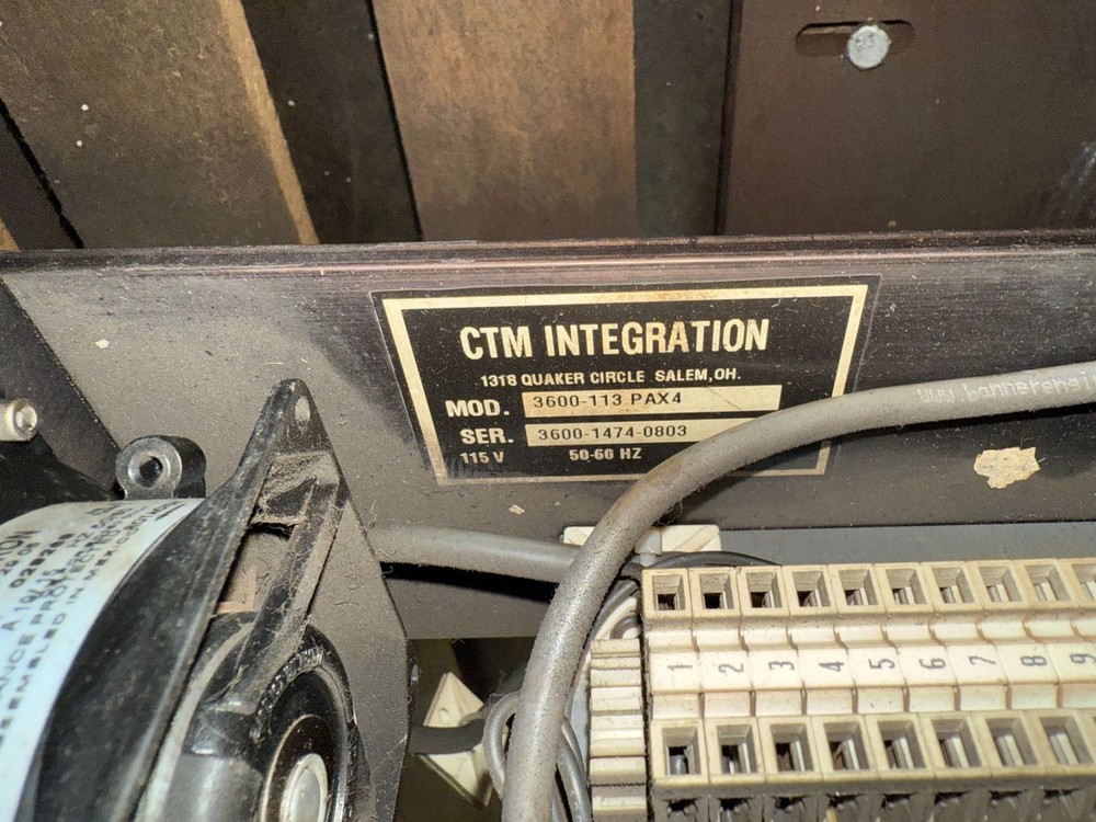 CTM 3600-PA Printer Applicator/Labeling System AS-IS