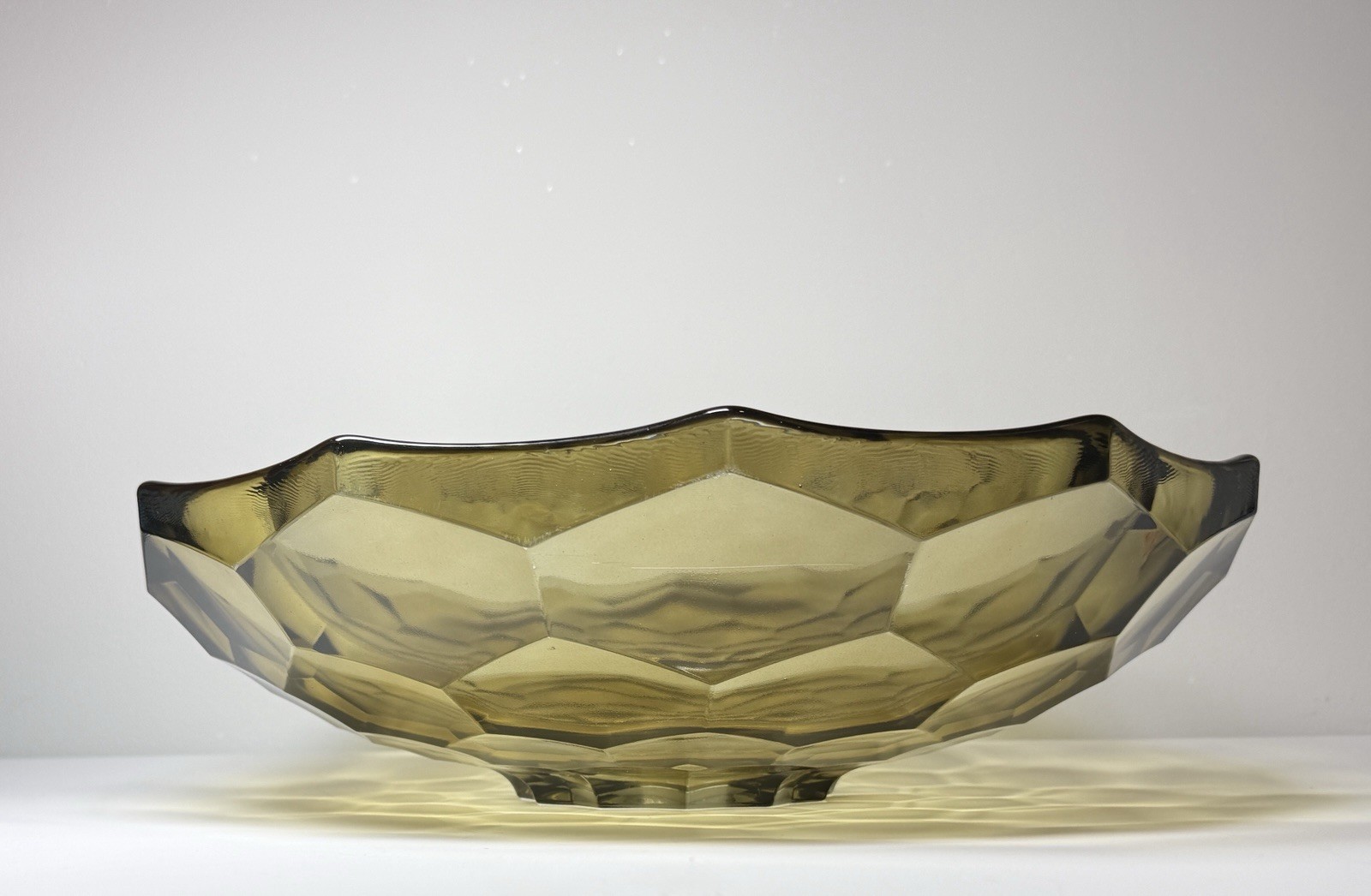 Kohler Briolette K-2373-TG7 17.5” Faceted Glass Vessel Sink Tea Green
