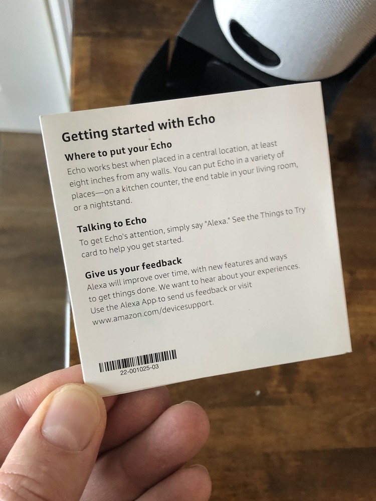 New Amazon Echo (2nd Generation) Smart Assistant - Sandstone Fabric