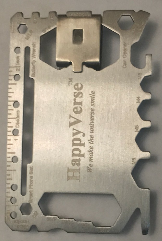 Wallet Multi Tool with Cover - Silver - Pack of 10