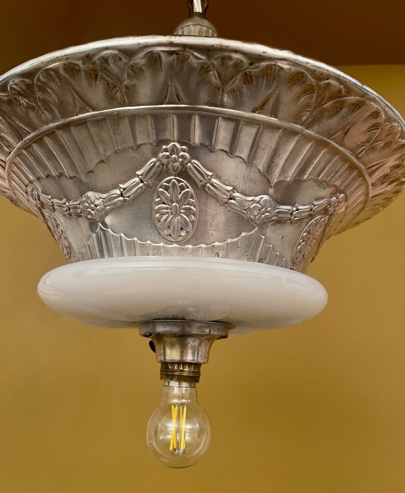 Vintage Lighting 1920s silver Duplexalite with rare feature