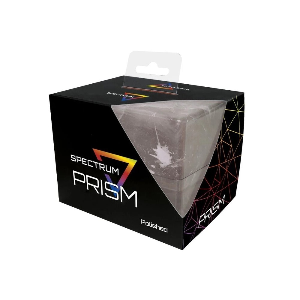 1 BCW Marble Black Polished Marbled Prism Deck Case