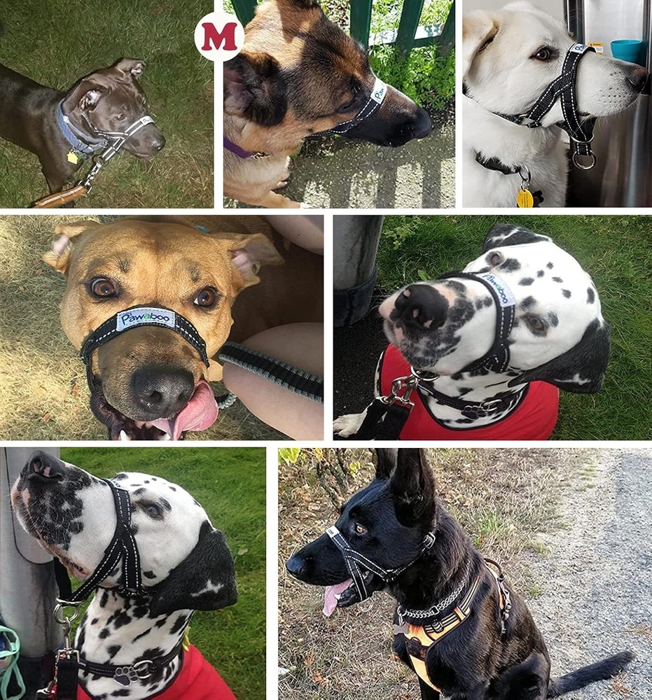 Comfortable Medium Dog Muzzle - Anti-Pulling & Barking Control, Adjustable Fit